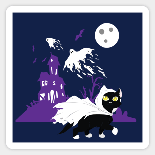 Ghost Kitty Portrait Sticker